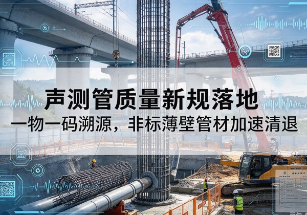 蒲城声测管质量新规落地，一物一码溯源，非标薄壁管材加速清退