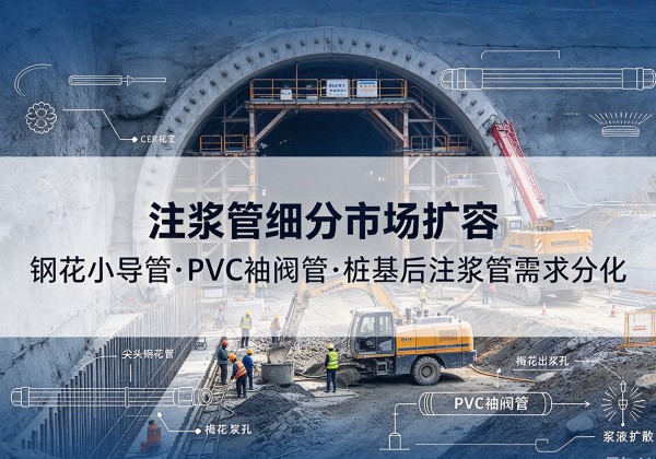 蒲城注浆管细分市场扩容，隧道钢花小导管、PVC 袖阀管、桩基后注浆管需求分化